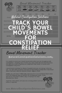 Track Your Child's Bowel Movements for Constipation Relief Natural Constipation Solutions